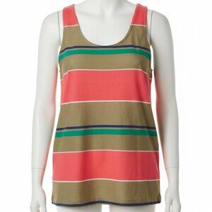 Bonker Women's Beach Casual Stripe Tank Size Large